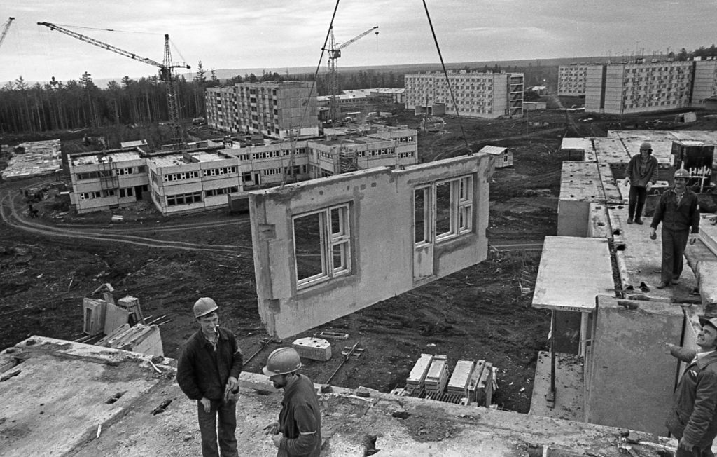 Богучанская ГЭС. Город строителей, 1988 г.