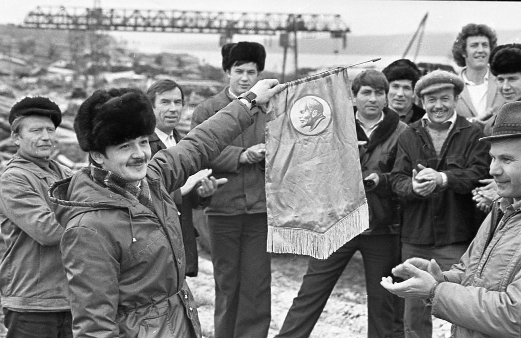 Водители лесовозов Усть-Илимского ЛПК, 1974 г.