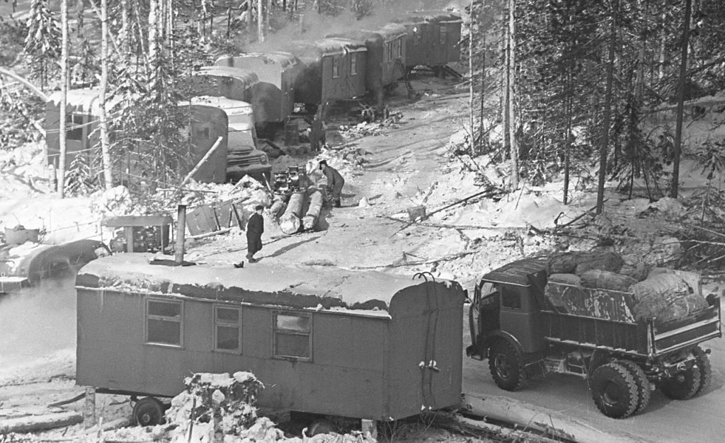 На трассе Усть-Илимская, 1978 г.