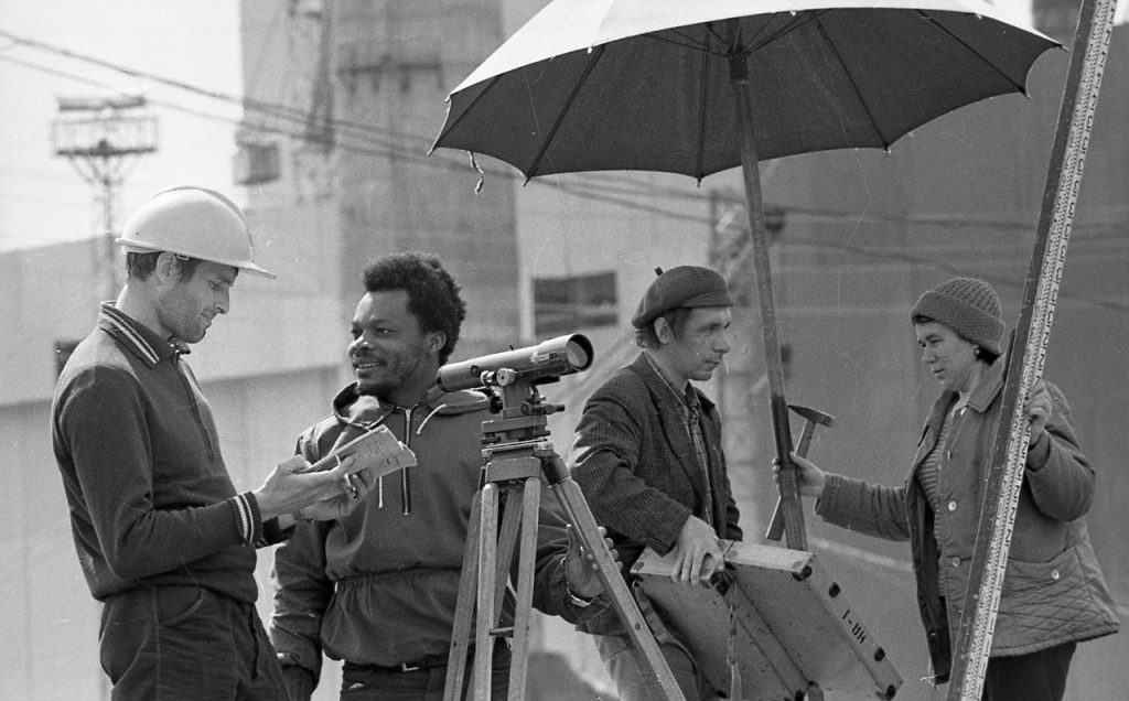 Студенческий интеротряд на Усть-Илиме, 1972 г.