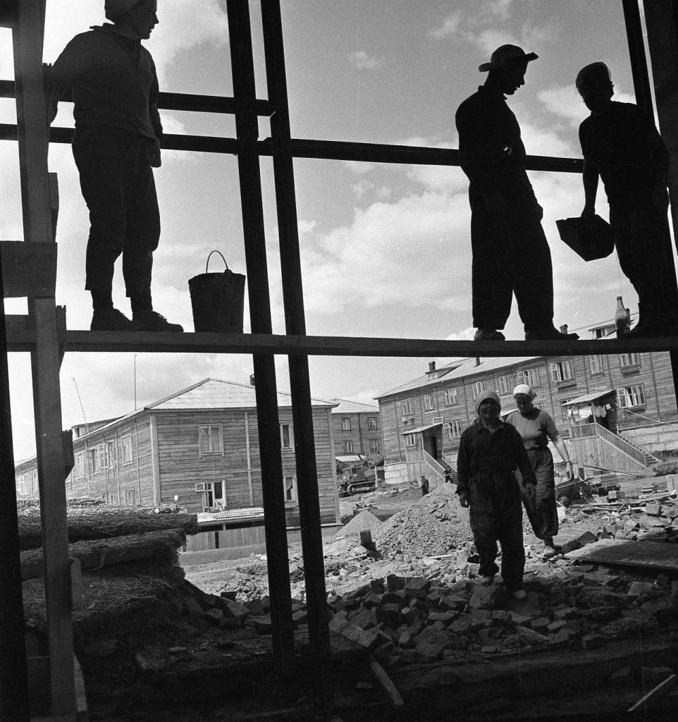Усть-Илимск для ГЭС, 1962 г.