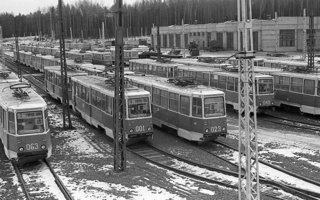 Усть-Илимск. Трамвайное депо, 1986 г.