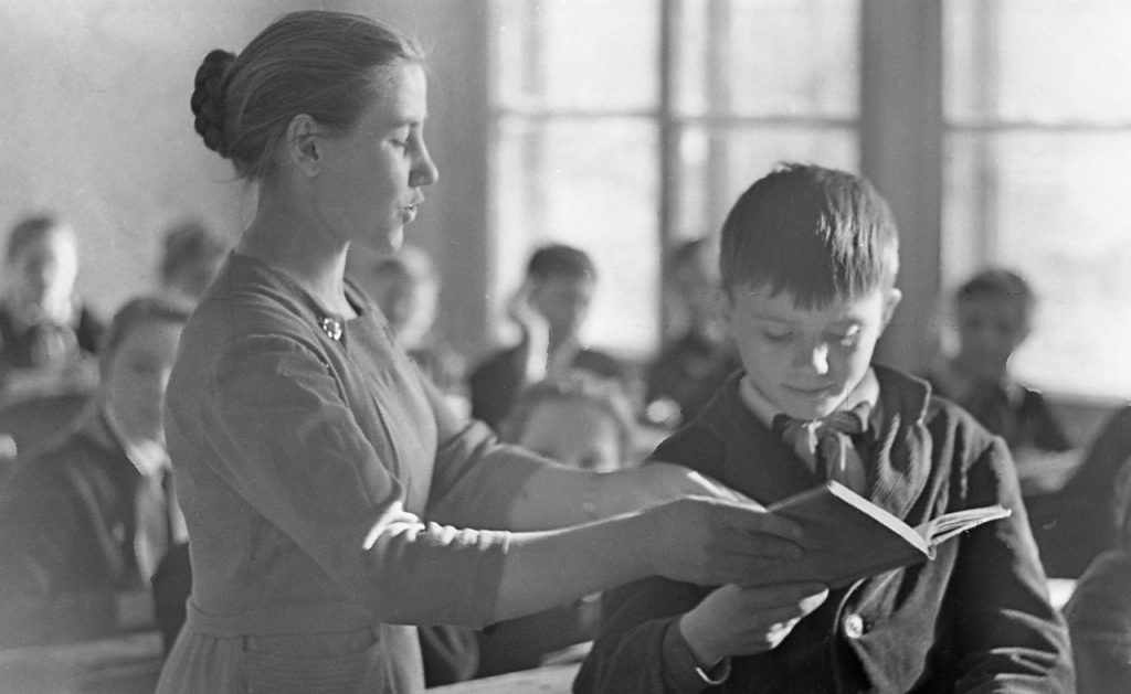 Школа в Усть-Илимске, 1961 г.