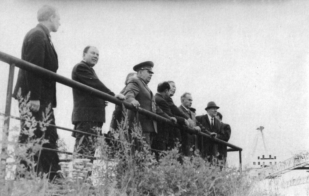 А.Н. Косыгин на ГЭС